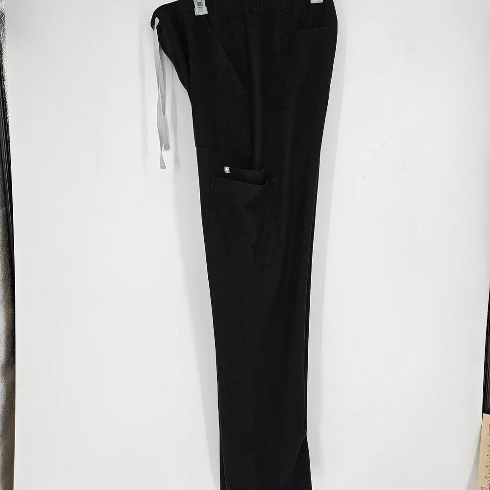 FIGS Scrub Pants Mens XXL Tall Technical Collection‎ Cairo Drawstring Black
